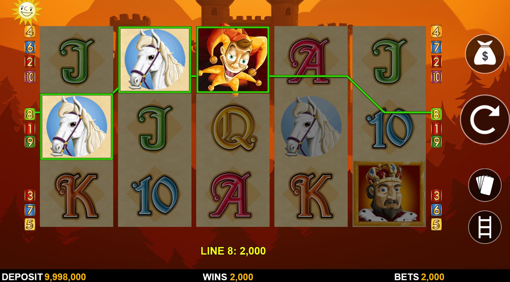 Jolly’s Cap Slot paytable and symbols image